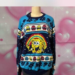 SpongeBob SquarePants Blue Knit Sweater